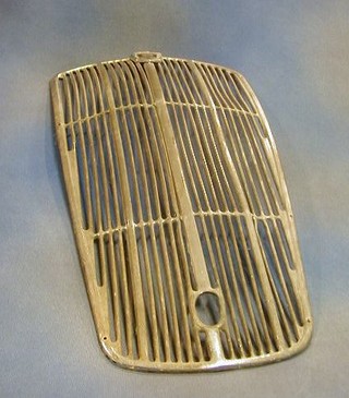 A chromium plated Morris 8 radiator grill