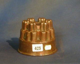 A very similar 19th Century jelly mould, the base marked Trotter 12 and engraved VB5, 4"