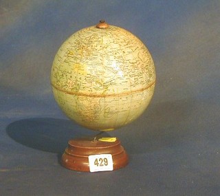 A terrestrial globe