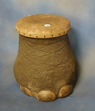 An elephants foot stool 