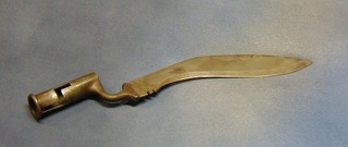 A 19th Century Kukri bayonet for use with a Brown Bess musket 