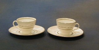 22 Royal Doulton Tiara pattern coffee cups and saucers