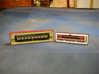 An Rivarossi model of an Orient Express Pullman Car together with a Bemo model of BVQ Zermatt-Bahn carriage (2)