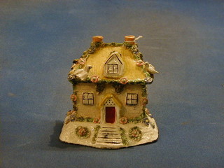 An 18th/19th Century pastel burner in the form of a cottage