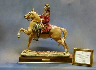 An impressive and fine quality Royal Worcester limited edition porcelain figure "Marlborough" no. 113/350 complete with certificate