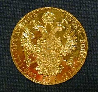 An Austrian Frederick 1st gold coin 1915