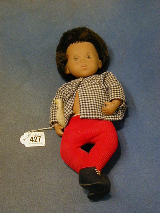 A baby Sascha doll complete with chicken