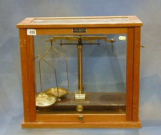 A pair of laboratory scales by Griffin & George