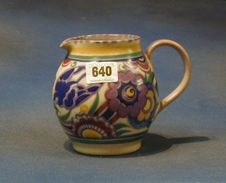 A Poole Pottery jug, the base impressed Poole England and marked PB 5"