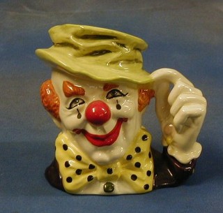 A large Royal Doulton character jug, The Clown modelled by Stanley James Taylor, the base marked D6834