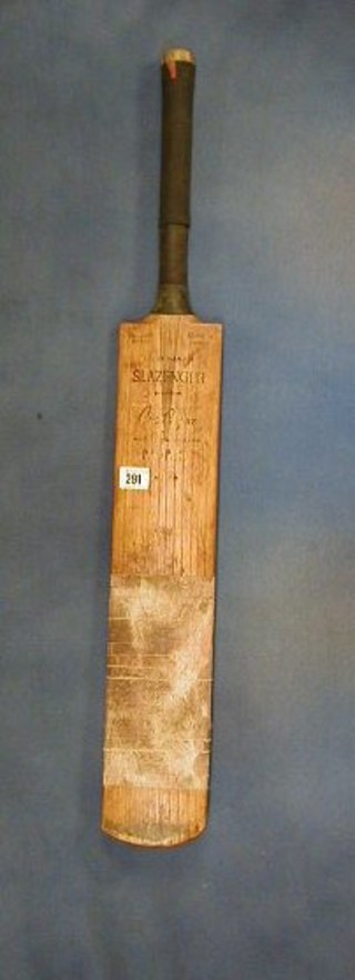 A Slazenger Peter Parfit? Middlesex and England cricket bat