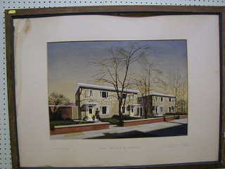 J Neyroud watercolour "The Wilson House" 14" x 20"