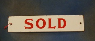 2 enamelled "Sold" signs