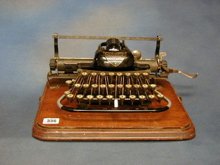 An early 20th Century typewriter by Blickensderfer, marked 10 & 9 Cheapside London, Made in the USA 7