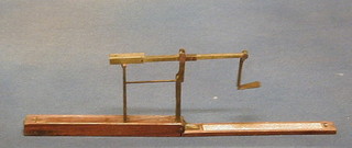 A pair of 18th/19th Century brass scales by A Wilkinson Ormskirk Lancashire