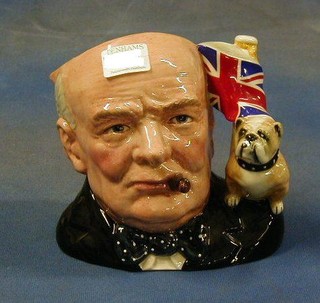 A large Royal Doulton character jug, Winston Churchill, modelled by Stanley James Taylor, with certificate