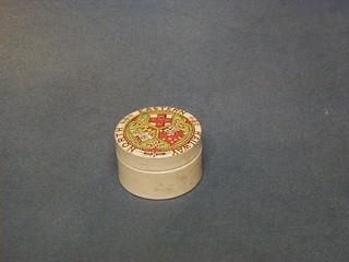 A 19th Century circular pot lid and jar for North Eastern Railway's the lid decorated the North Eastern coat of arms 3"