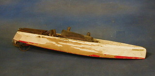 A Hornby Bawman steam speed boat