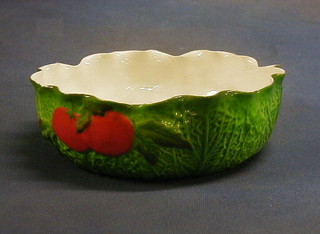 A circular Carltonware leaf pattern bowl, marked Carltonware RD no. 721866 9"