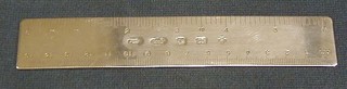 A modern silver ruler 6"