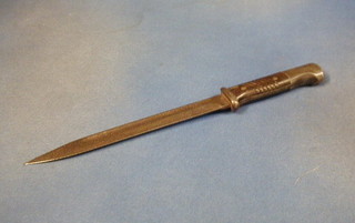 A German Mauser single edge bayonet