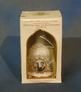 A Wade Bells whisky decanter to celebrate the marriage of HRH Prince Andrew and Miss Sarah Ferguson