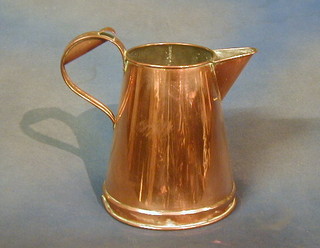 A copper jug by Barker Bros. 9"