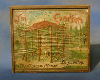 A childs 19th Century French game "Im Garten", boxed