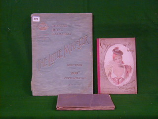 A souvenir programme The Little Minster 200th performance May 7th 1898, 1 edition of Carmen Up To Data and a scrap album