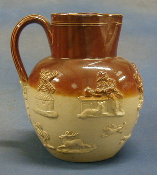 A Harvestware stoneware jug 8"