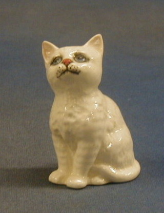 A Beswick figure of a seated cat 4"