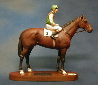 A Beswick figure of Nijinsky being ridden by Lester Piggot