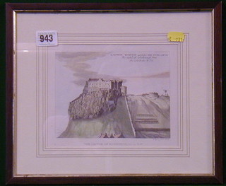 W Penny, a coloured print "The Castle at Edinburgh From the South West" 5" x 7"