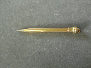 A gilt cased propelling pencil