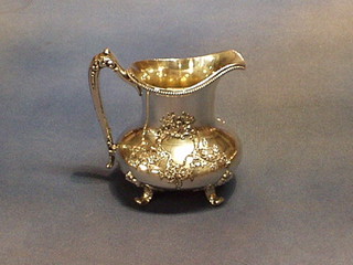 An American Victorian silver plated cream jug