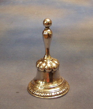 A French silver table bell