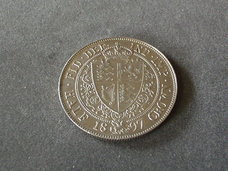 A Victorian 1897 half crown