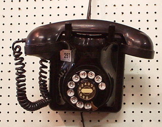 A Belgian wall mounting telephone