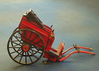 A pair of reproduction miniature carriages