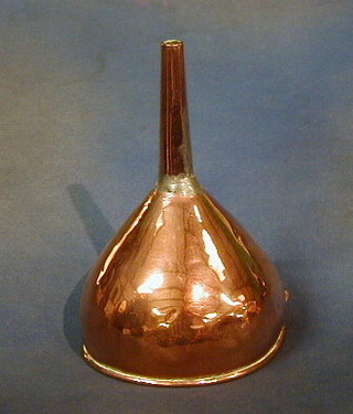 A copper funnel 10"