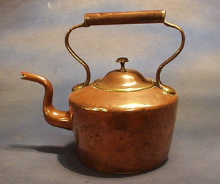 A large copper kettle