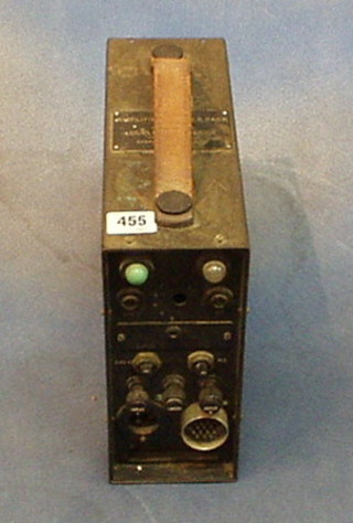 A War Office issue P.A. 10D amplifier and power pack with Duplex recorder