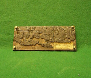 A pine cribbage board made from timber recovered from the Old Chain Pier Brighton 1836