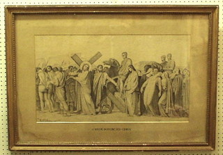 George Finch, a pencil drawing "Christ Bearing His Cross" signed and dated 1891 15" x 26"