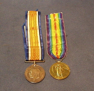 A pair British War medal and Victorian medal to M-271728 Pte. E E Holliday Army Service Corps together with certificate of service