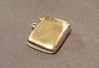 An Edwardian silver vesta case, Birmingham 1904