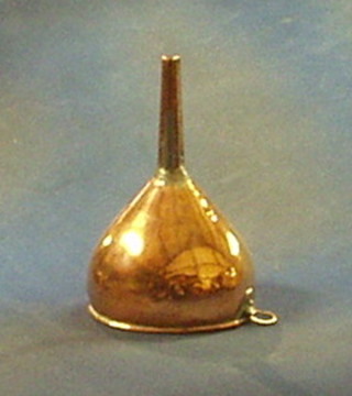 A copper funnel 10"