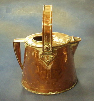 A 19th Century large copper hot water carrier 15"