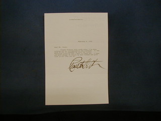 Charlton Heston, a typed letter, dated 4th February 1998, bears signature Cordially Charlton Heston