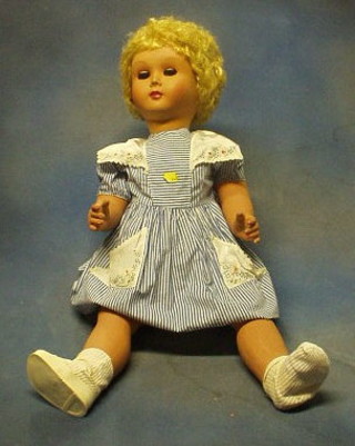 3 Ratti dolls, dressed in blue and white dresses